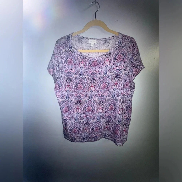 J.‎ Jill Paisley Linen Top size XL - Picture 1 of 5